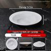 Melamine Imitation Porcelain Hat Plate: Versatile Dish for Salad, Pasta, Omurice, Noodles & Soup.