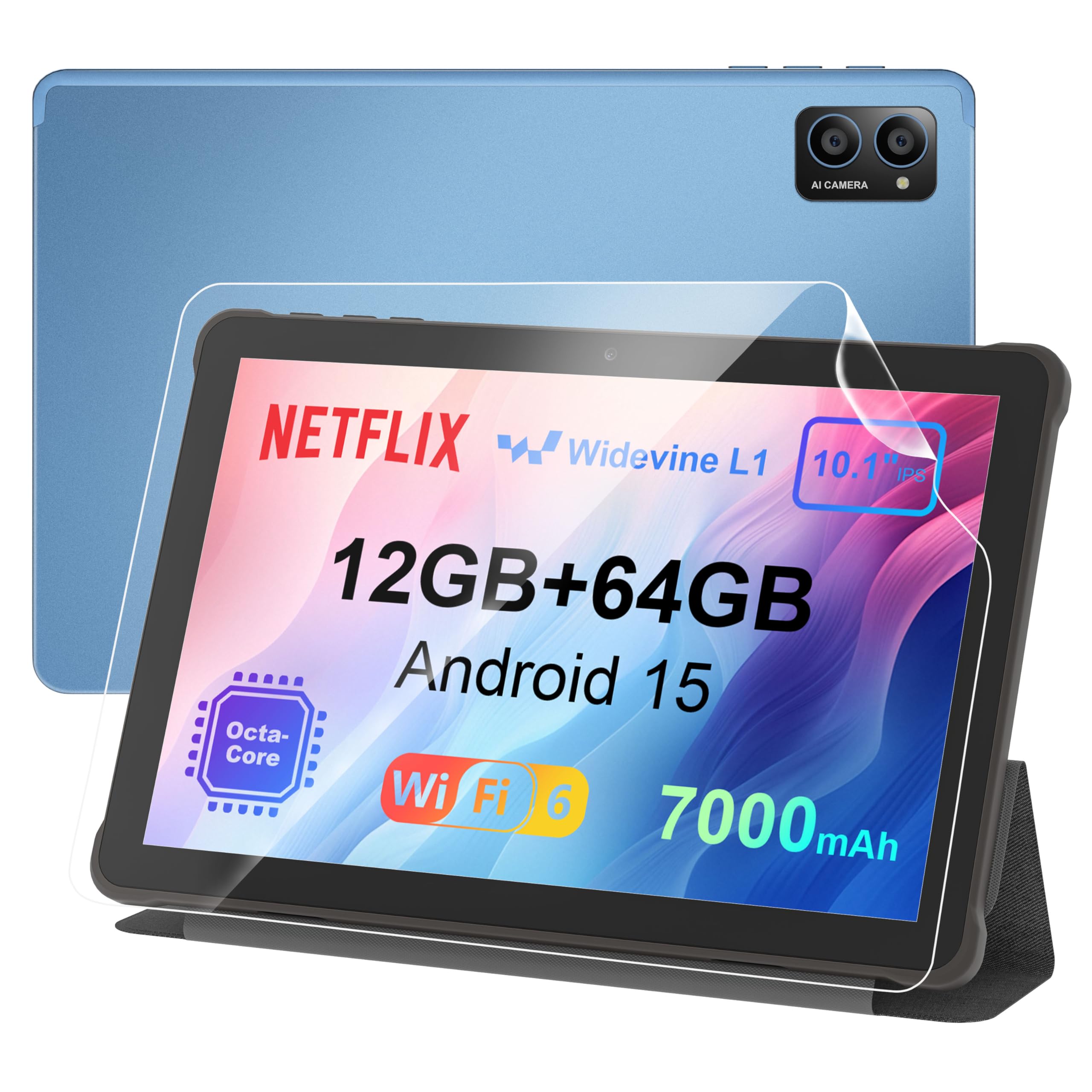 

зовнішній вигляд в AWOW UTBook Android 14 Планшет 10 WidevineL1 Netflix CPU A523 Функція Android корпус підставка чохол Функція Android [Перший 2025] дюйм,
