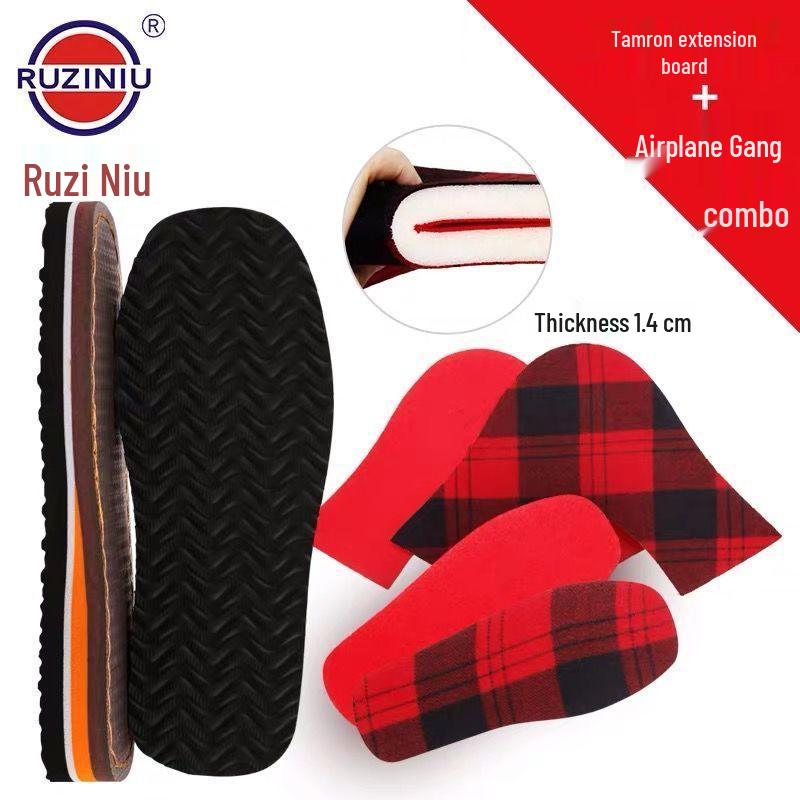 Hand-Knitted Wool Slipper Soles: Anti-Slip, Wear-Resistant, Warm Wool & Cotton Uppers