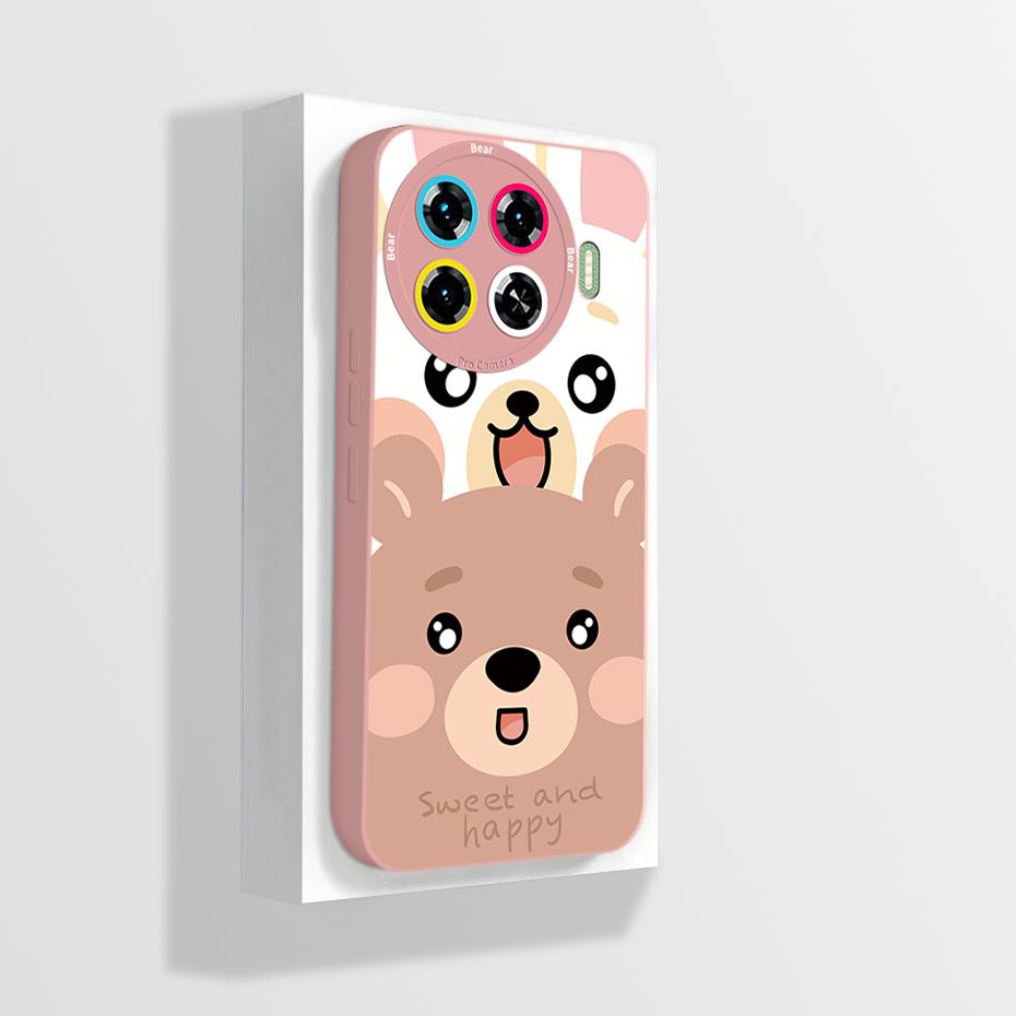 Case For Tecno Spark 20 Pro Plus 4G Phone Cover Cute Astronaut Soft Liquid Silicone Bumper Shell For Tecno Spark20ProPlus Fundas