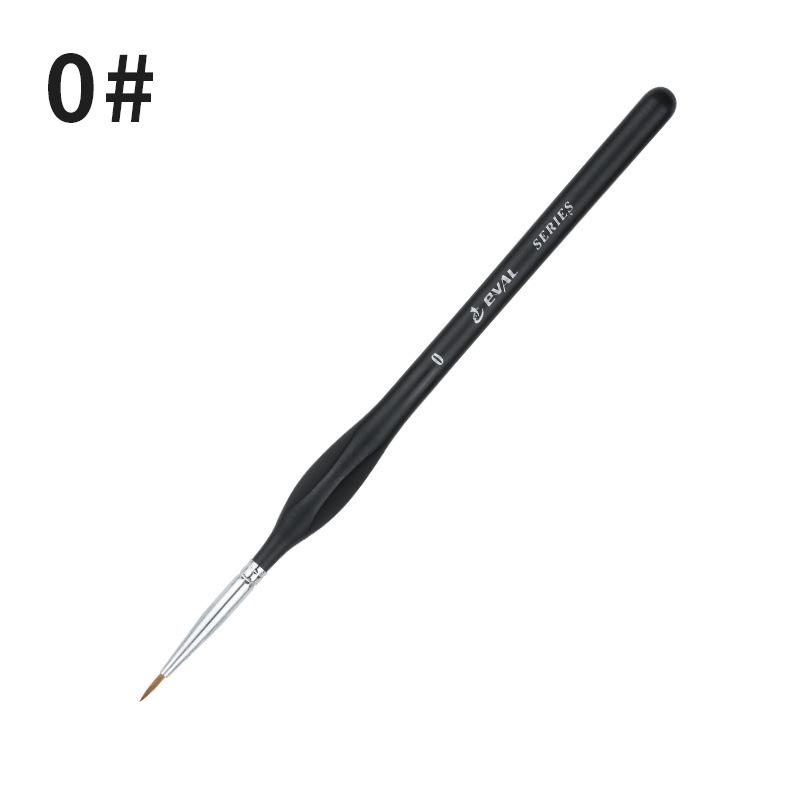 One Stroke Music Black Triangle Handle Brush Set for Watercolor, Gouache, and Acrylic Painting