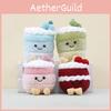 Red Cake Plush Keyring Pp Cotton Fill Soft Toy For Kids Birthday Gift Idea