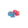 2 Pack 6 Inch Grunting Latex Rubber Dog Toy Polka Dot Pig for Medium Dogs Squeeze Interactive Play Assorted Color