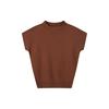 Cap Sleeve Half Neck Short Sleeve Knit As1kh160