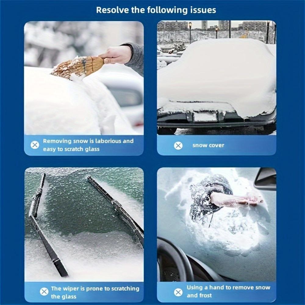 Auto-Schneeabdeckung, universeller Anti-Schnee-Schutz für die Windschutzscheibe vorne und hinten, Visier, Staubschutz, Winter-Windschutzscheiben-Sonnenschutz