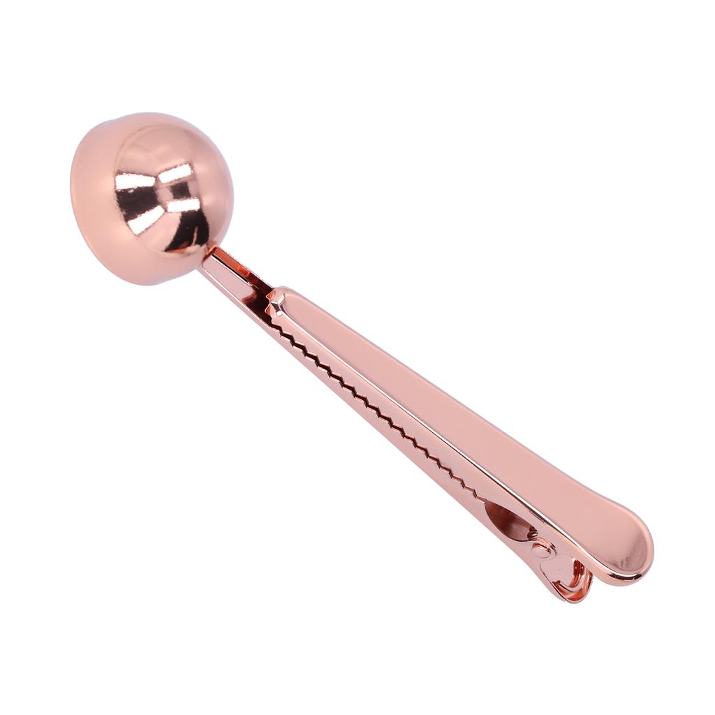 2 in 1 Multifunction Coffee Scoop with Bag Clip 430 Stainless Steel Coffee Measuring Spoon