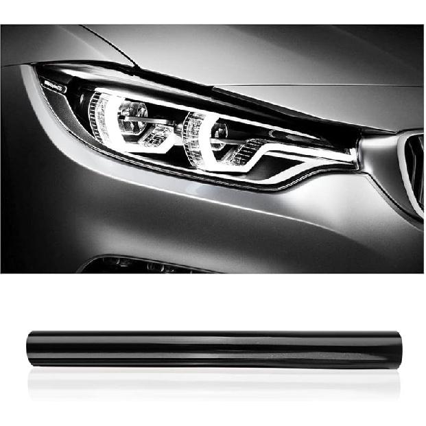 12 X 48Inch Car Light Tint Film, Cuttable&Stretchability Car Headlight Taillight Fog Light Vivid Vinyl Wrap Protector,Non-Marking Self-Adhesive