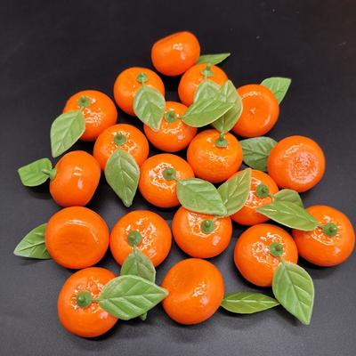 3.7 Cm In Diameter Artificial Orange 3.7*3.7*3.5cm