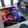 Anime Demon S-Slayer Kamado Nezuko Tanjirou Cartoon Rug for Bedroom Living Room Sofa Home Doormat Decor,Kids Non-slip Floor Mat