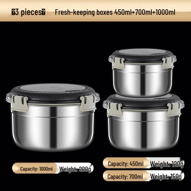Laino 316 Stainless Steel Food Storage Container Set