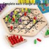 Geometric Triangle Chess Game: Rubber Band Training & Family Interactive Educational Toy