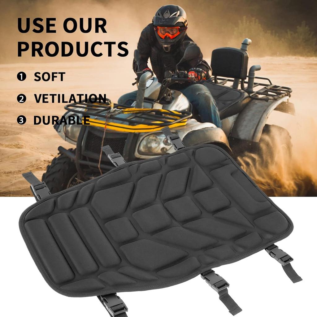 SaferCCTV Motorcycle Seat Cover ATV Padded Seat Protector,Motorcycle Seat Cushion Air Cooling 3D Mesh Motorcycle Seat Pad