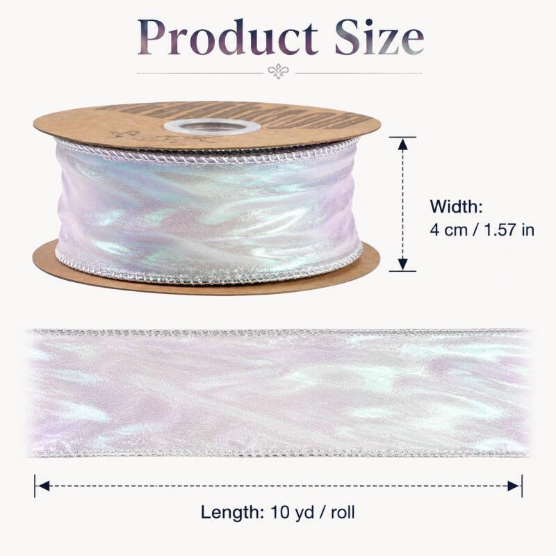 1/2/3/5roll Colorful Fish Tail Yarn Organza Ribbon Packaging Gift Box Hair Accessories Lamp Home Decoration DIY
