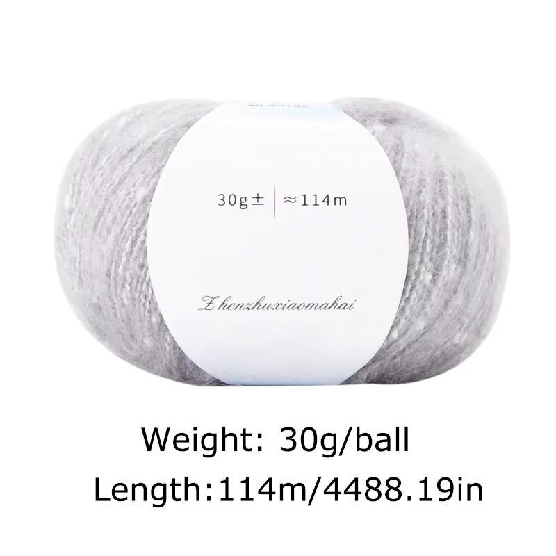 30g/ball Cashmere Wool Handmade Mohair Yarn Scarf Thick Thread Crafts South African Pony Mohair DIY Pearl Sweaters
