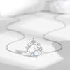 Little Prince And Rose Moonstone Planet Clavicle Necklace For Women Gift For Girlfriend
