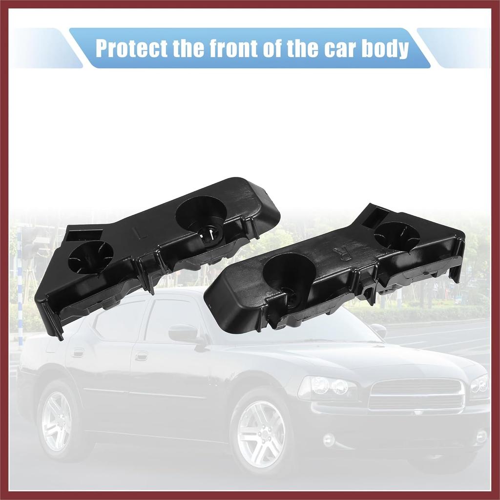 1 Pair Front Bumper Mount Support Bracket for Dodge Charger 2011-2014 57010287AC 57010286AB Left and Right Side Replace Parts