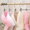 Clothespin-style Hanger Clip Rubber Coating Hook Soft Metal Clothespin 10Pcs Space-Saving Clothes Storage Durable