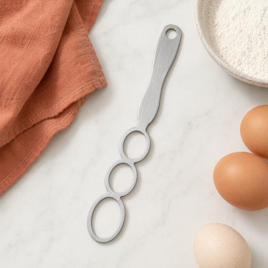 Frusta per Impasto, Bastoncino Mescolatore Manuale in Acciaio Inossidabile per Sbattere Uova e Panna, Strumento Multifunzione per la Cottura per la Cucina di Casa
