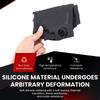 Silicone Blakc Cabin Lock Protection Pad Cover Accessories Suitable for Toyota Land Cruiser Prado LC250 250 2024 2025+