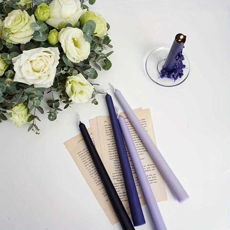 New Long Spiral Taper Candle Mold DIY Twisted Long Rod Wax Stick Silicone Mold Home Decor Tool Geometry Candles Making Supplies