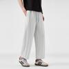 Men's American Nine-point Pants Men's Straight-leg Loose Wide-leg Pants Casual Pants Spring Gray Pants New Year
