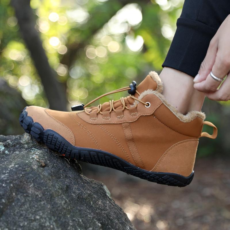 Warme Unisex Baumwollschuhe Plüsch Schneestiefel Herren Damen High-Top Winter Outdoor Wanderschuhe Rutschfest Wasserdicht