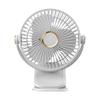 Rechargeable Mini Desk Fan with Clip - Portable, Strong Wind, Ideal for Office, Dorm, Bedside & Camping.