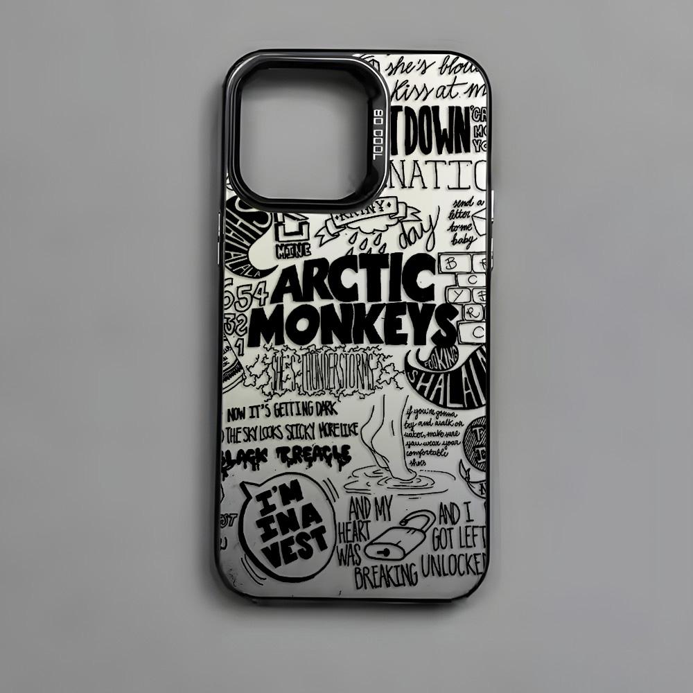

Hot Black Letter A-Arctic Monkeys Phone Case For iPhone 16e 16 15 14 13 12 11 mini Pro Max X XR XSMAX 8 7 Plus Anti Fall Matte iPhone 15 Pro