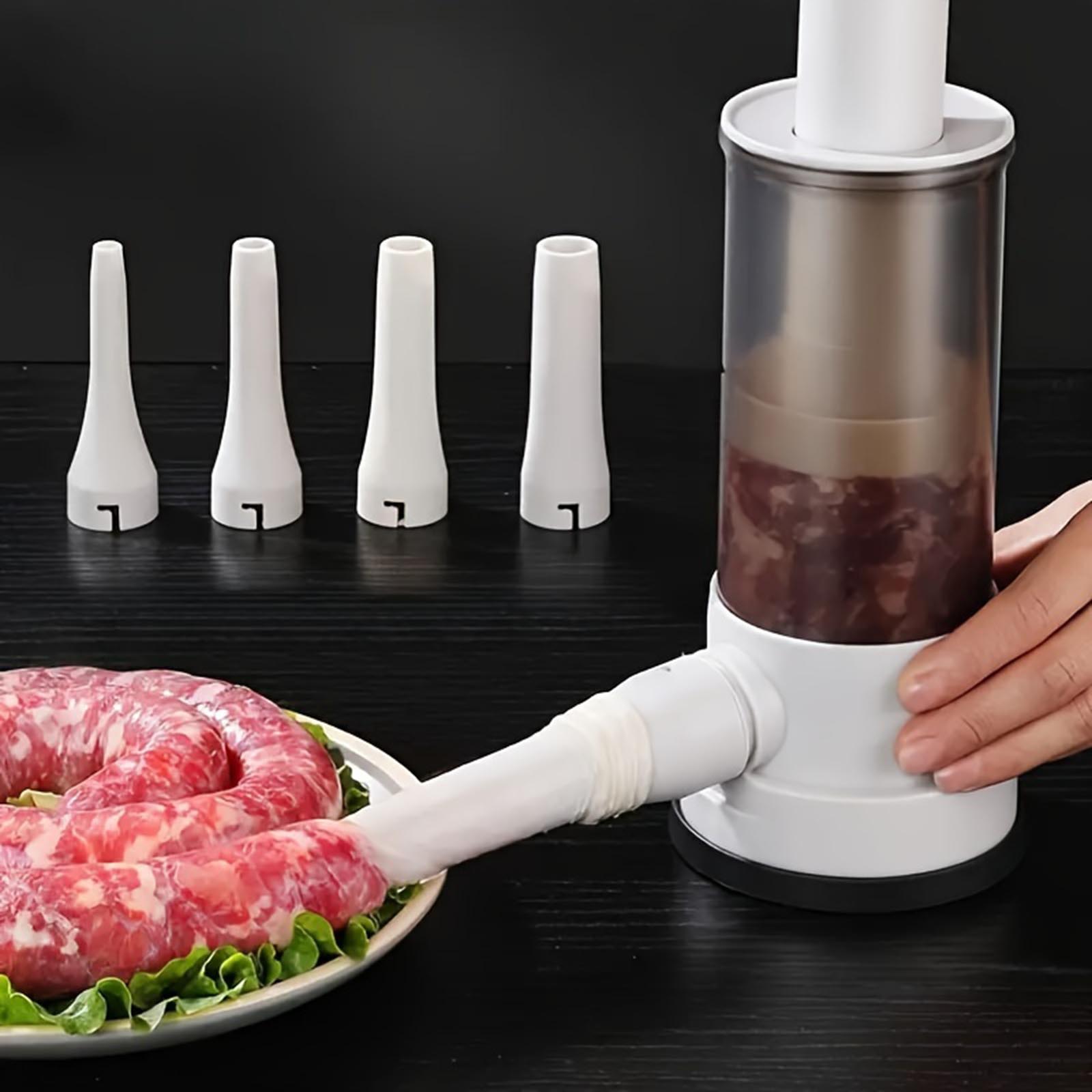 

Home Sausage Machine, Self Made Sausage, Manual Sausage Tube, Sausage Filling Tool One Size белый