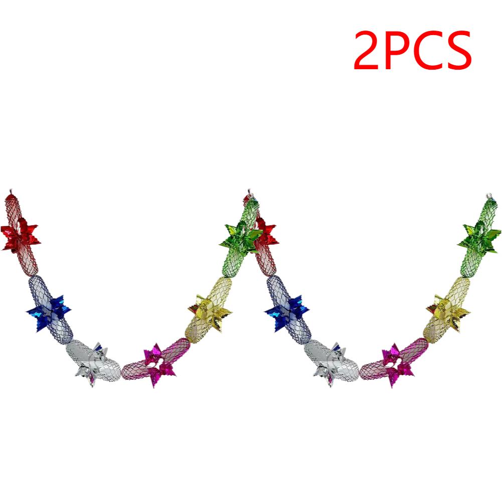 1-20Pcs Foil Garland Christmas Garland Home Decoration Ceiling Hanging Decor Christmas Wreath Decorative Garlands Party Supplies