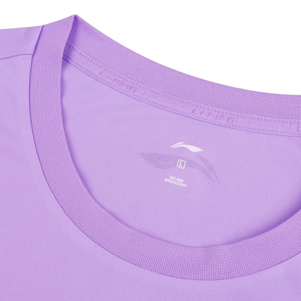 Série de Tênis de Mesa Li Ning Moda Minimalista Secagem Rápida Respirável Camiseta de Manga Curta Top para Esportes ao Ar Livre Unissex tops AHSW069-3