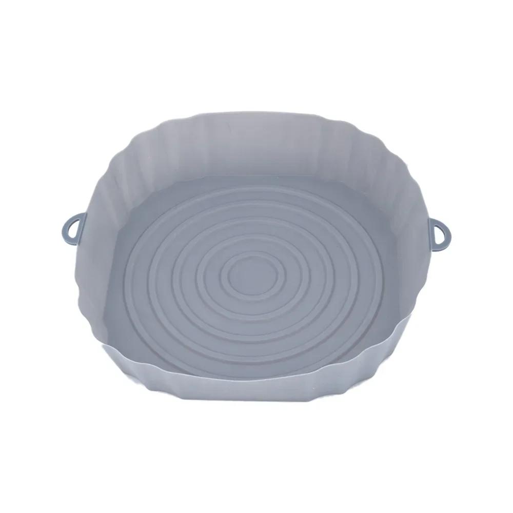Reusable Air Fryer Silicone Baking Tray Basket Mat, Non Stick Circular Microwave Mat Baking Mat Oven Air Fryer Kitchen Tools