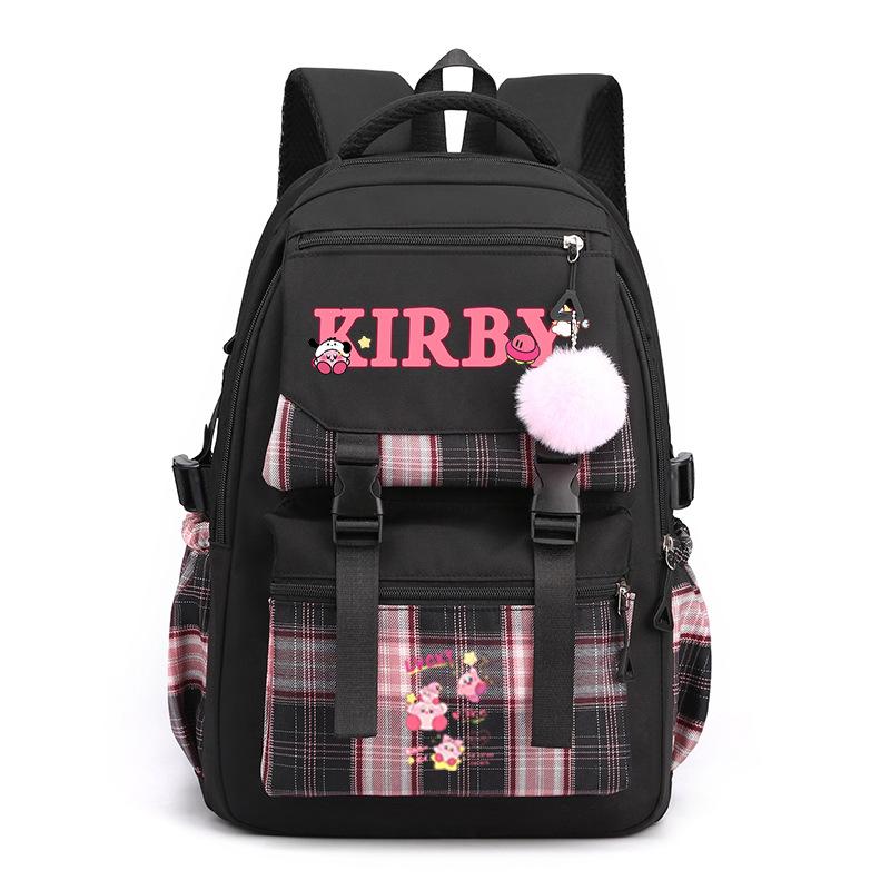 Super cute star card than high-value cartoon peripheral backpack for men and women, large-capacity weight reduction student schoolbag