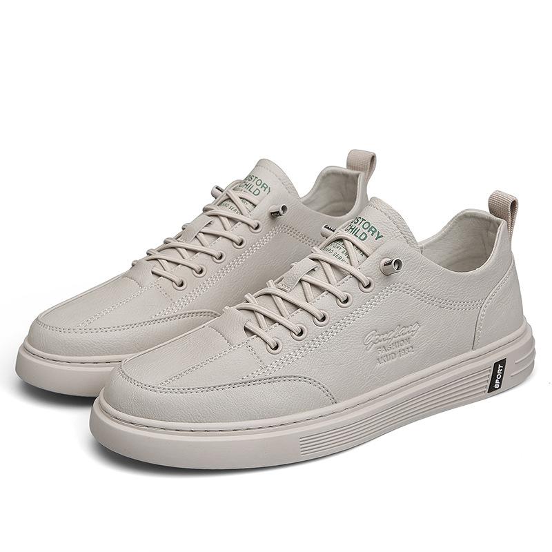 

Board shoes men s 2024 winter new versatile fashion trend little white shoes student campus thick sole heightening non-slip moisture shoes 44 пісочний