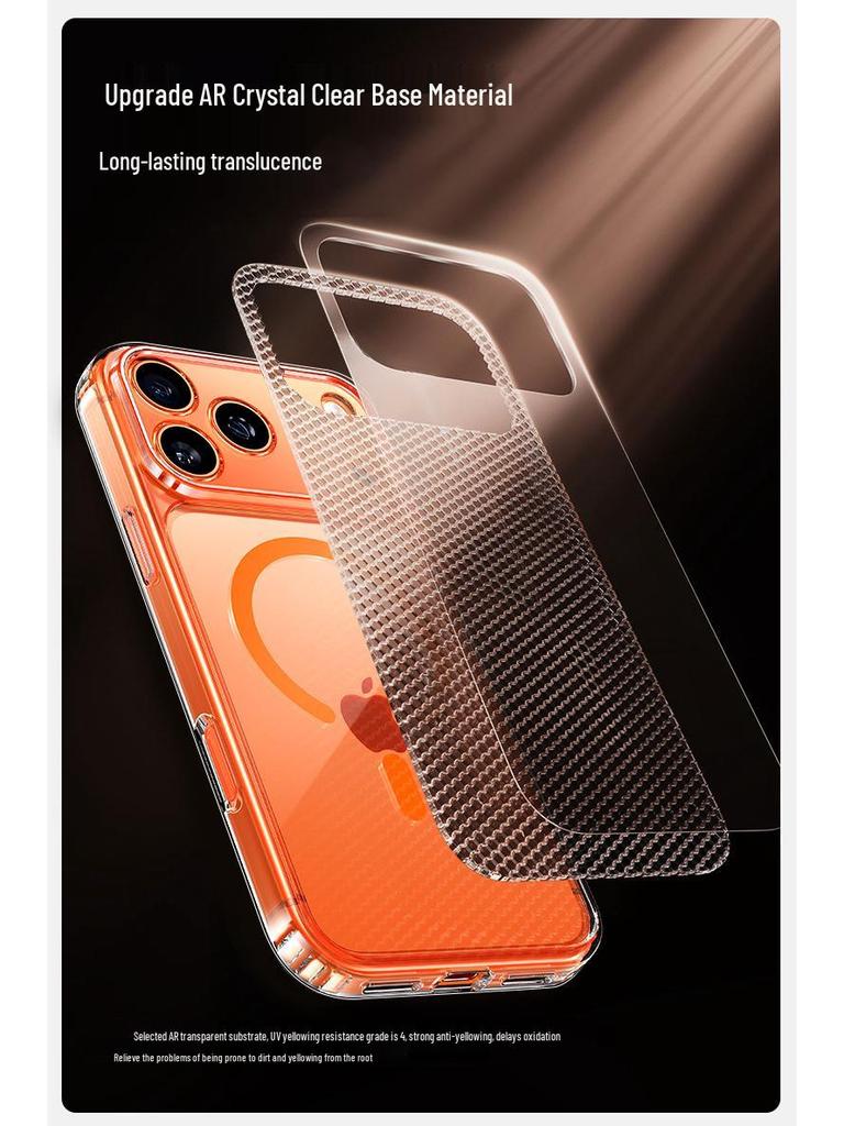 iPhone 17 Pro Max Magnetic Transparent Case with Drop Protection