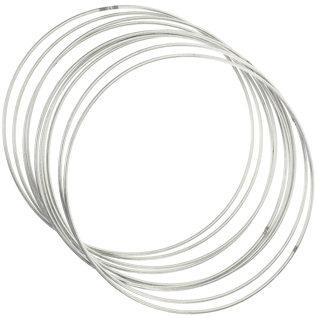 30 Pcs Ring Metall Windspiele Ringe Handwerk Machen Lieferungen Traum Cather Silber