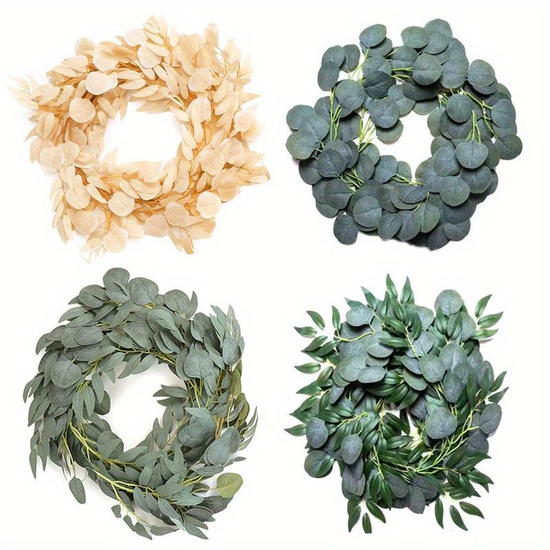 1 Pezzo Eucalipto Misto Foglie di Salice a 7 Foglie (39,37 pollici/78,74 pollici), Può essere utilizzato per la decorazione di cerimonie all'aperto, centrotavola