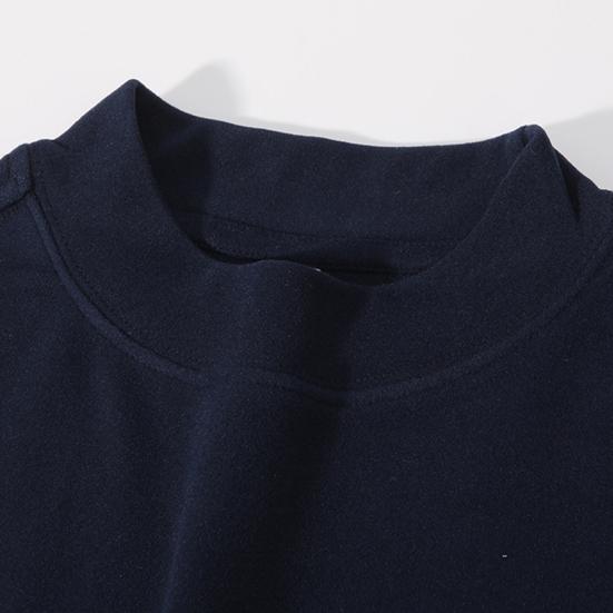 Thermal Shirt Men Women Long Sleeve Round Neck Thickened T-shirt Warm Casual Tee Pullover for Autumn Winter Outdoors Daily Wear