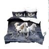 Horse Bedding Set Single Twin Full Queen King Men/women Size Bed Set Aldult Kid Bedroom Duvetcover Sets 3D Anime