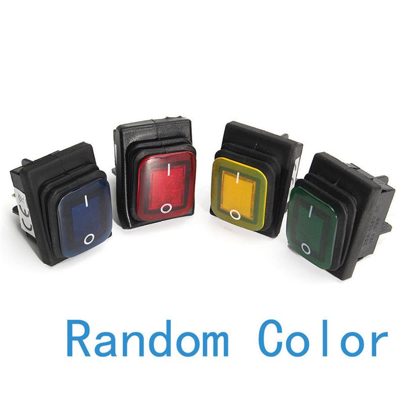 

Водонепроницаемый 4-контактный 12 В светодиодный кулисный тумблер мгновенного действия для автомобиля, лодки, морского вкл-выкл.