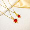 Net Celebrity Titanium Steel Fox Necklace: High-End, Colorfast, Versatile, Luxury Jewelry for Women