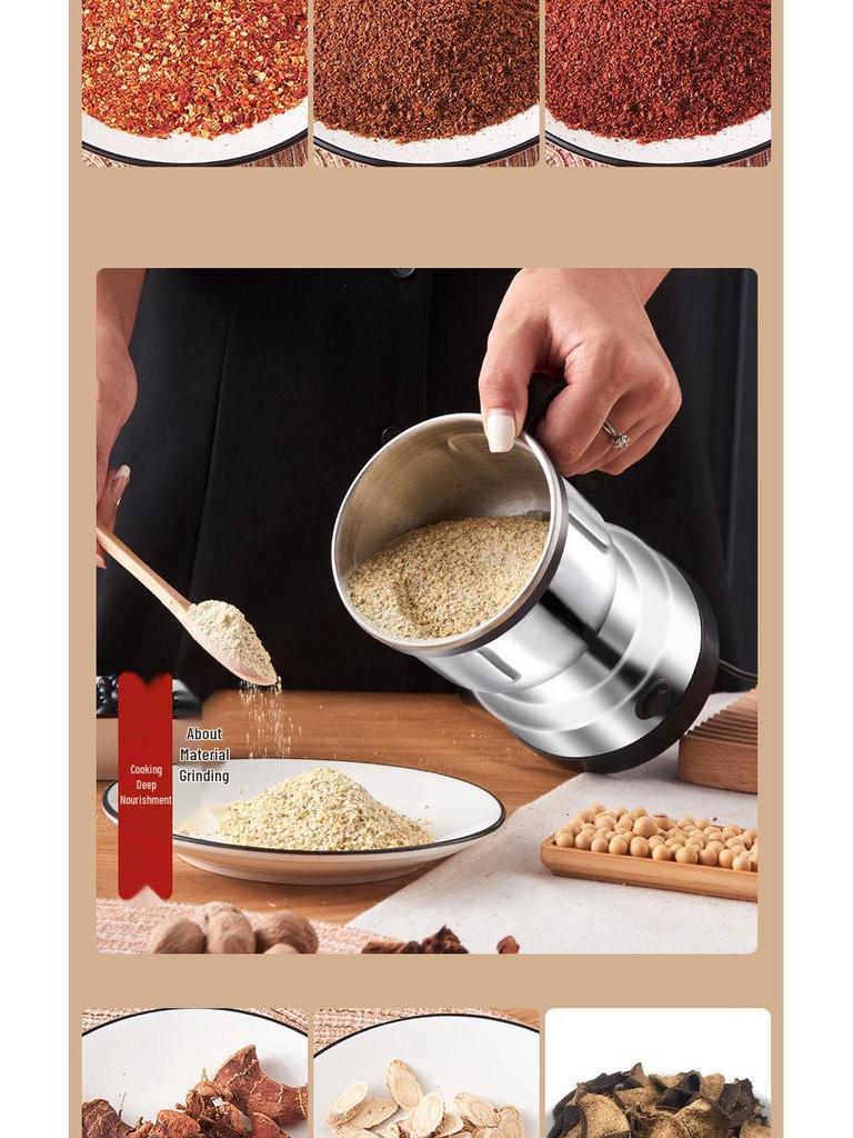Wielofunkcyjny Młynek Elektryczny do Superdrobnych Ziaren, Zbóż i Ziaren Kawy