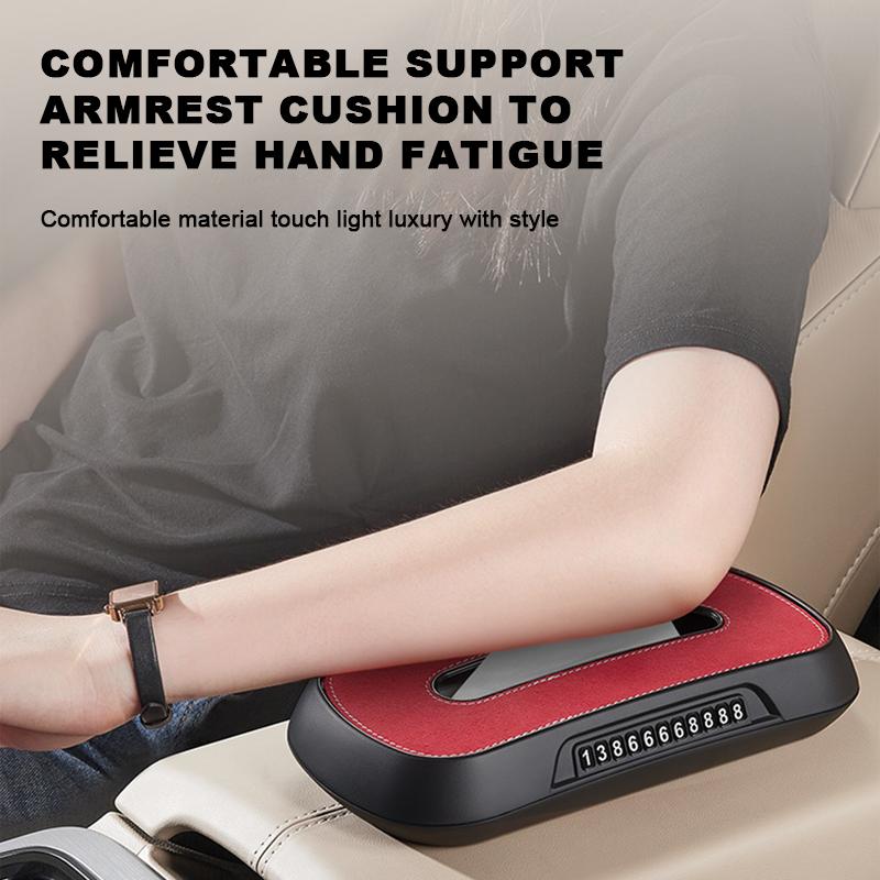 SEAMETAL Car Seat Back Tissue Box Sun Visor Organizer Seat Headrest Paper Towel Storage Box Dashboard Car Parking Number Plate