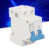 Miniature Circuit Breaker 2P Residual Current Isolator DIN Rail Mount 400V 16A DZ47‑63 C16
