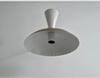 Mid Century Wall Light Fixture Raw Brass & Perfect White Sconce