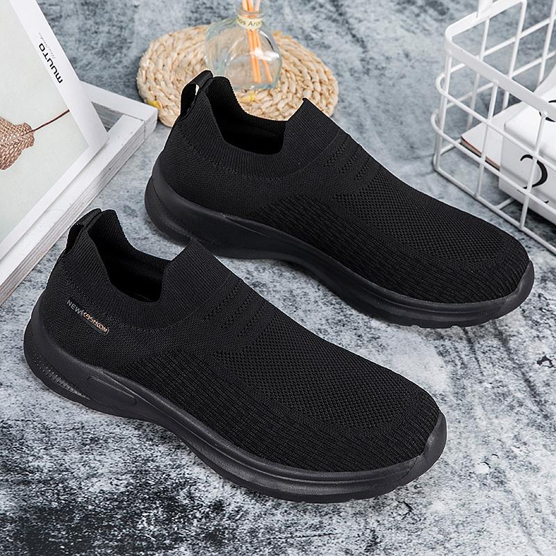 Unisex Menn Kvinner Lilla Fritidssko Myk Såle Slip-On Sneakers Løpesko Kvinner Lettvekt Loafers Gåsko Herrefottøy