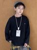 Children's Autumn 2025 Korean-Style Long-Sleeve Letter Pullover for Boys & Girls