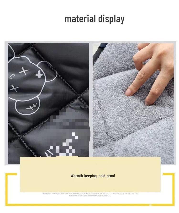 Motorcycle & Tricycle Winter Windshield with Fleece - Cold & Water Resistant Violent Bear Model