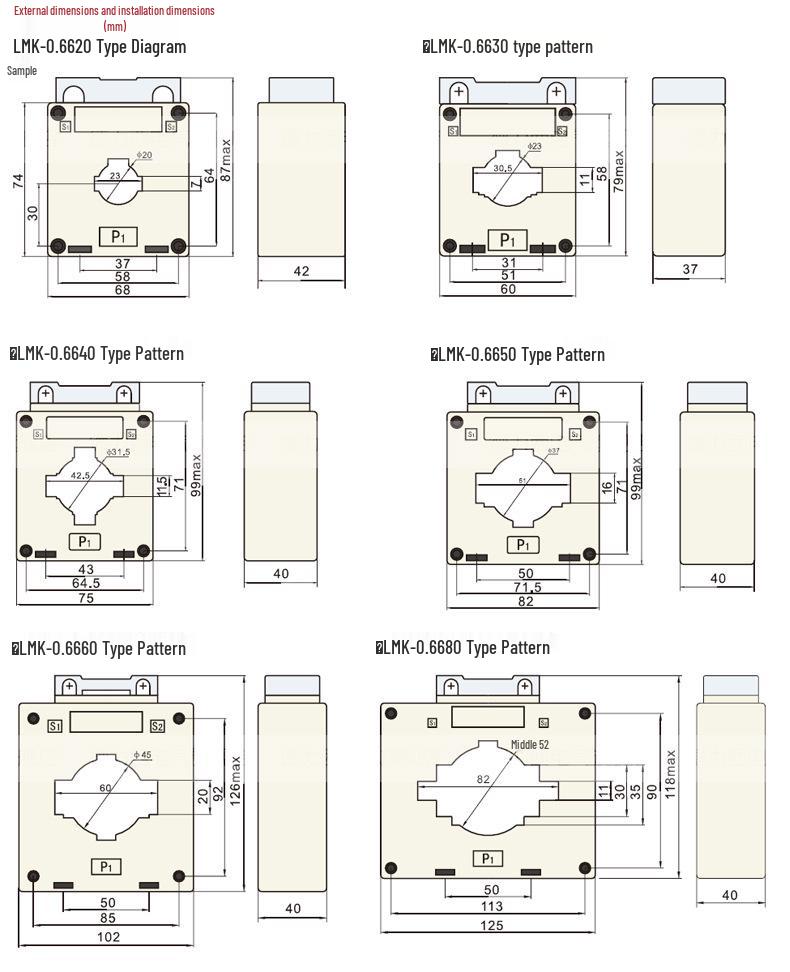 DELIXI LMK-0.66 High Precision 0.2S Class BH AC Current Transformer (100/150/200/500/5)