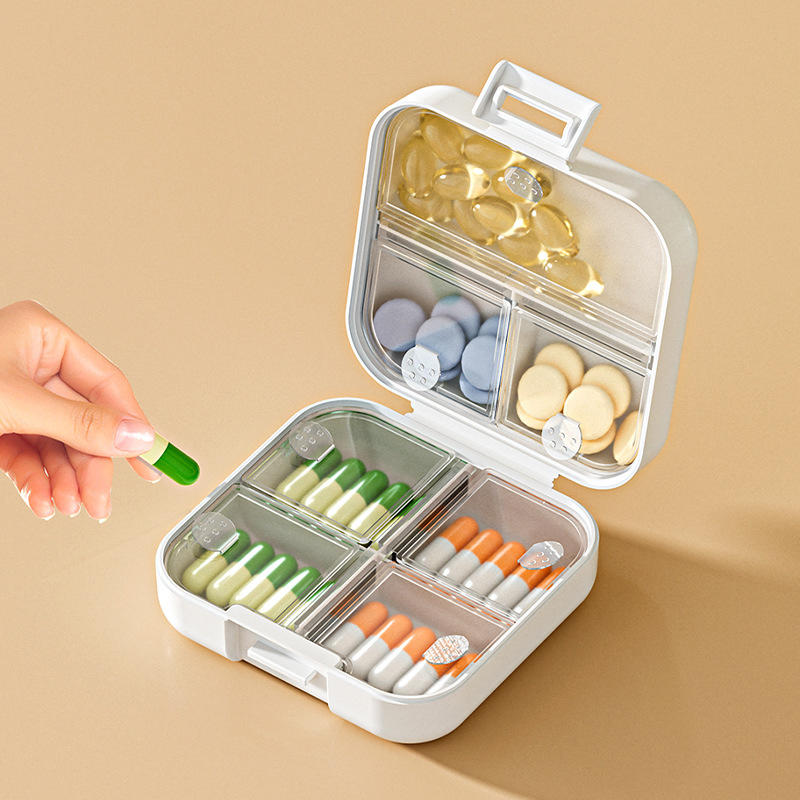 7 Grids Pills Organizer Case,Mini Portable Pill Boxs,Tablet Storage Container,Weekly Medicine Pill's Box,7 Days Tablets Case